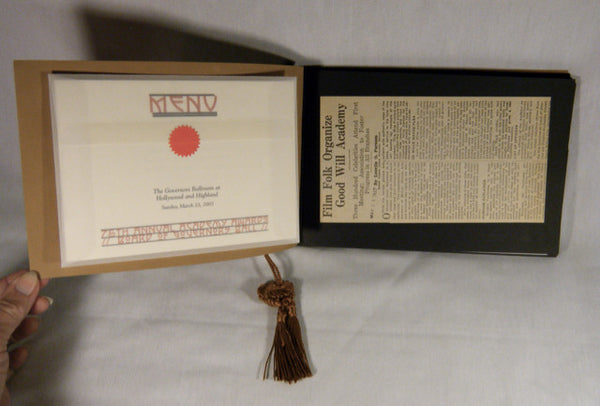 75th Academy Awards Governor's Ball Scrapbook