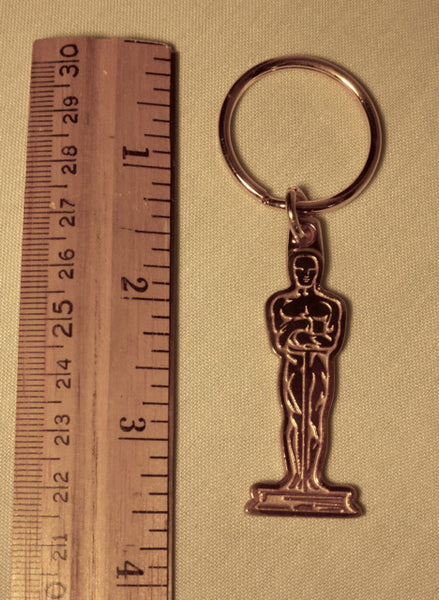 Gold Oscar Statue Keychain