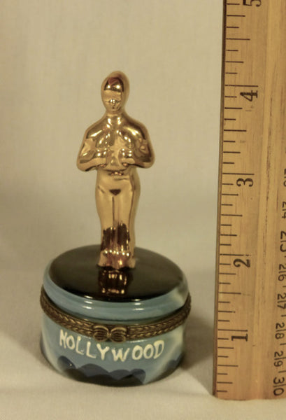 Limoge-style Ceramic Oscar Box