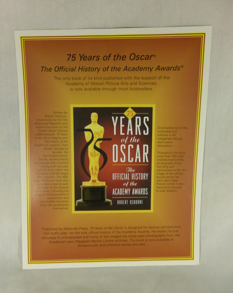 "75 Years of Oscar" Ad Flyer