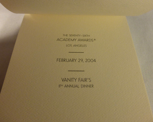 76th Academy Awards Vanity Fair Notepad and Pencil